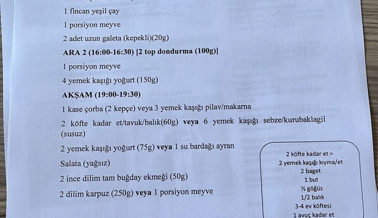 Kendinize Özel Beslenme Programı Nasıl Hazırlanır?